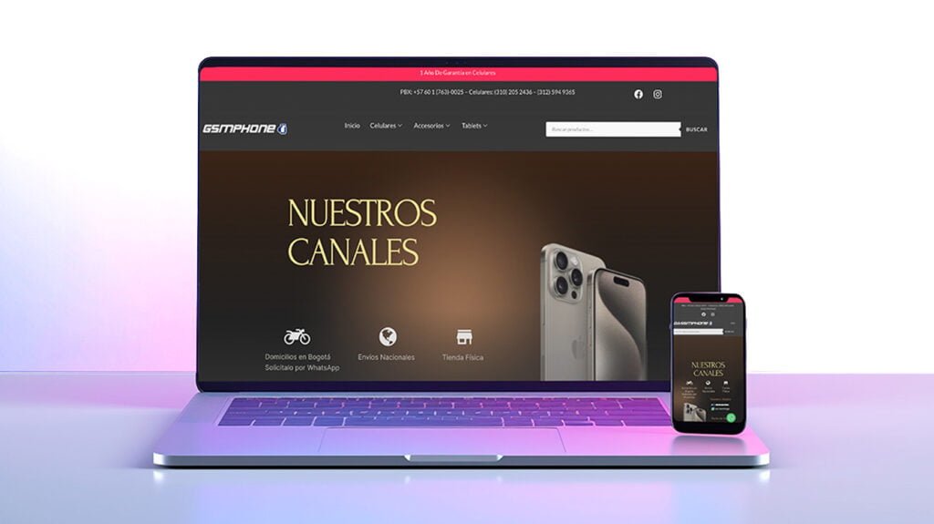 GSM Phone Ecommerce en constante evolución y actualización